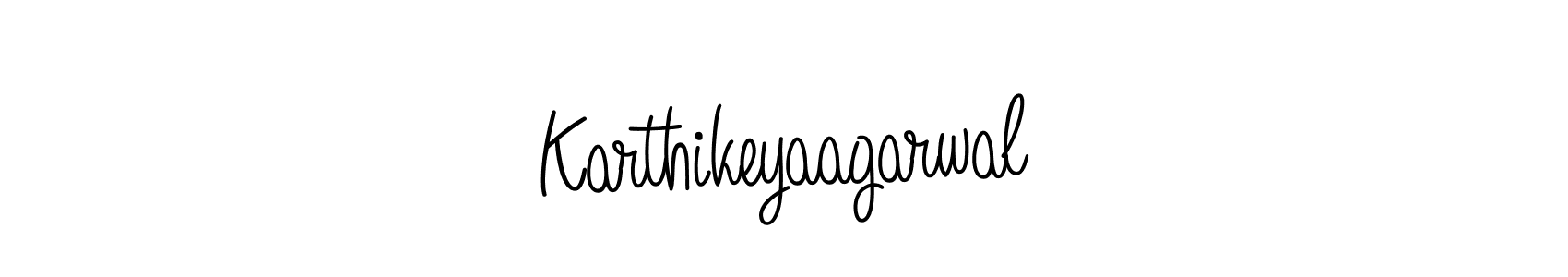 Use a signature maker to create a handwritten signature online. With this signature software, you can design (Angelique-Rose-font-FFP) your own signature for name Karthikeyaagarwal. Karthikeyaagarwal signature style 5 images and pictures png