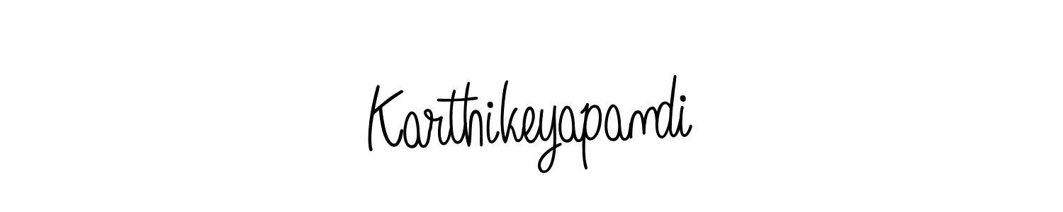 How to make Karthikeyapandi name signature. Use Angelique-Rose-font-FFP style for creating short signs online. This is the latest handwritten sign. Karthikeyapandi signature style 5 images and pictures png