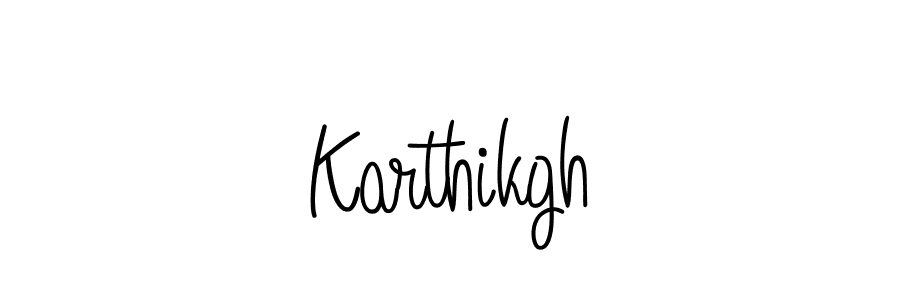 You should practise on your own different ways (Angelique-Rose-font-FFP) to write your name (Karthikgh) in signature. don't let someone else do it for you. Karthikgh signature style 5 images and pictures png