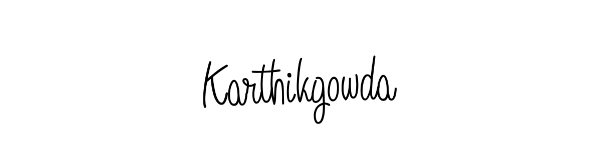 How to Draw Karthikgowda signature style? Angelique-Rose-font-FFP is a latest design signature styles for name Karthikgowda. Karthikgowda signature style 5 images and pictures png