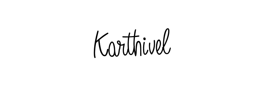 The best way (Angelique-Rose-font-FFP) to make a short signature is to pick only two or three words in your name. The name Karthivel include a total of six letters. For converting this name. Karthivel signature style 5 images and pictures png