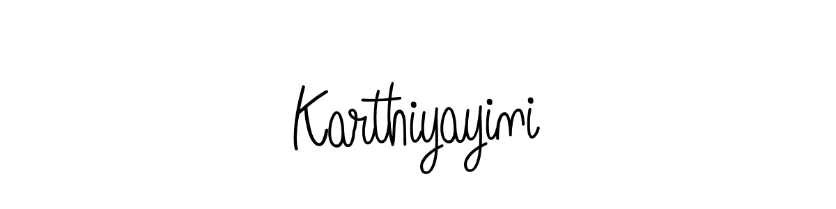 Karthiyayini stylish signature style. Best Handwritten Sign (Angelique-Rose-font-FFP) for my name. Handwritten Signature Collection Ideas for my name Karthiyayini. Karthiyayini signature style 5 images and pictures png