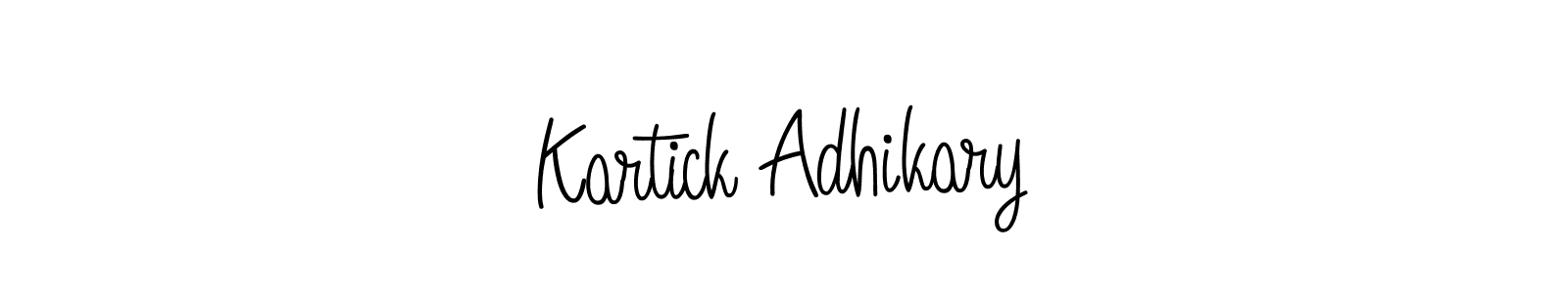 You can use this online signature creator to create a handwritten signature for the name Kartick Adhikary. This is the best online autograph maker. Kartick Adhikary signature style 5 images and pictures png