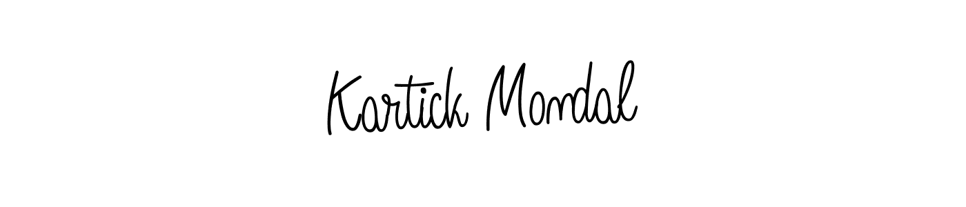 Make a beautiful signature design for name Kartick Mondal. Use this online signature maker to create a handwritten signature for free. Kartick Mondal signature style 5 images and pictures png