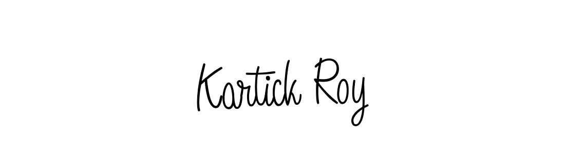 Design your own signature with our free online signature maker. With this signature software, you can create a handwritten (Angelique-Rose-font-FFP) signature for name Kartick Roy. Kartick Roy signature style 5 images and pictures png