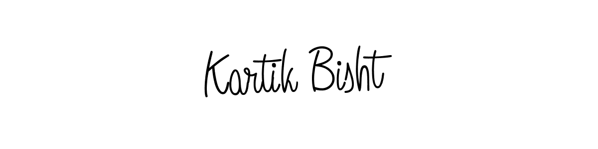 You should practise on your own different ways (Angelique-Rose-font-FFP) to write your name (Kartik Bisht) in signature. don't let someone else do it for you. Kartik Bisht signature style 5 images and pictures png