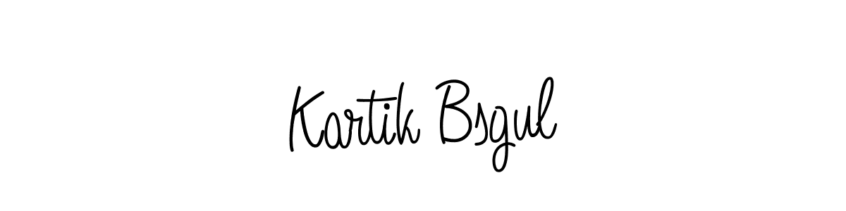 Kartik Bsgul stylish signature style. Best Handwritten Sign (Angelique-Rose-font-FFP) for my name. Handwritten Signature Collection Ideas for my name Kartik Bsgul. Kartik Bsgul signature style 5 images and pictures png