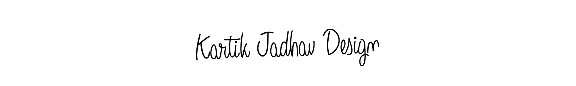 How to make Kartik Jadhav Design name signature. Use Angelique-Rose-font-FFP style for creating short signs online. This is the latest handwritten sign. Kartik Jadhav Design signature style 5 images and pictures png