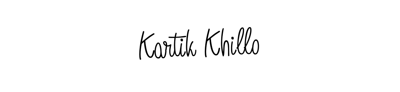 Kartik Khillo stylish signature style. Best Handwritten Sign (Angelique-Rose-font-FFP) for my name. Handwritten Signature Collection Ideas for my name Kartik Khillo. Kartik Khillo signature style 5 images and pictures png