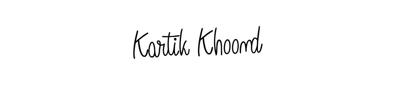 Make a beautiful signature design for name Kartik Khoond. With this signature (Angelique-Rose-font-FFP) style, you can create a handwritten signature for free. Kartik Khoond signature style 5 images and pictures png