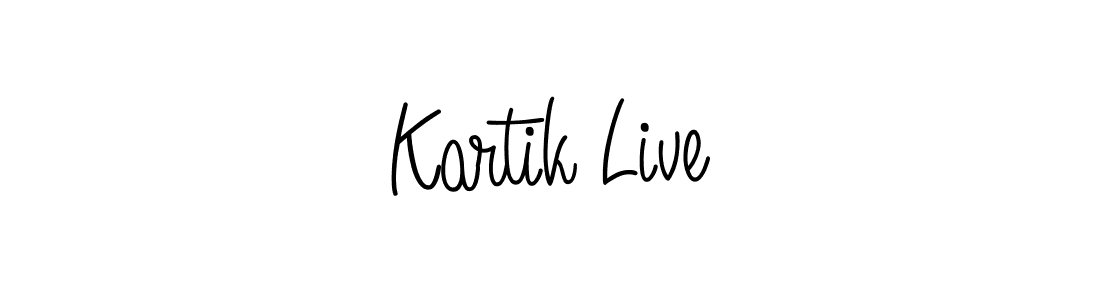 How to make Kartik Live name signature. Use Angelique-Rose-font-FFP style for creating short signs online. This is the latest handwritten sign. Kartik Live signature style 5 images and pictures png