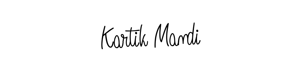 The best way (Angelique-Rose-font-FFP) to make a short signature is to pick only two or three words in your name. The name Kartik Mandi include a total of six letters. For converting this name. Kartik Mandi signature style 5 images and pictures png