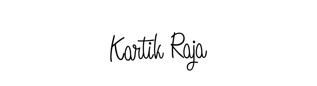 Make a beautiful signature design for name Kartik Raja. With this signature (Angelique-Rose-font-FFP) style, you can create a handwritten signature for free. Kartik Raja signature style 5 images and pictures png