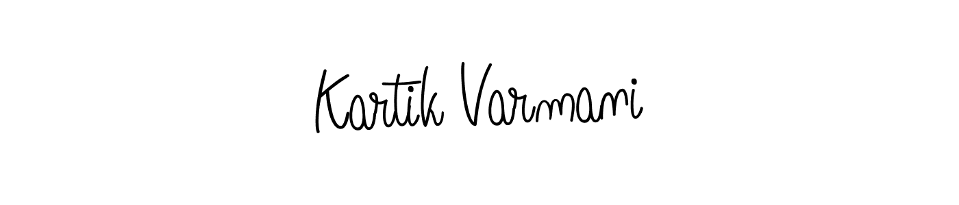 How to make Kartik Varmani signature? Angelique-Rose-font-FFP is a professional autograph style. Create handwritten signature for Kartik Varmani name. Kartik Varmani signature style 5 images and pictures png