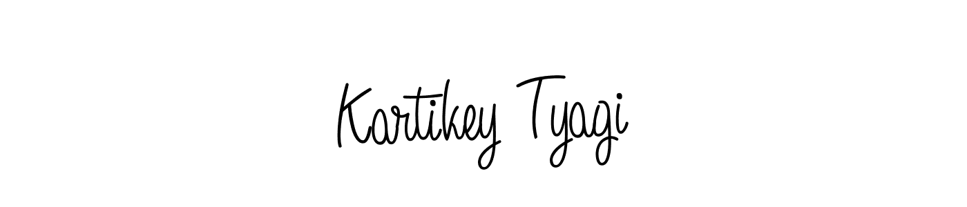 How to make Kartikey Tyagi name signature. Use Angelique-Rose-font-FFP style for creating short signs online. This is the latest handwritten sign. Kartikey Tyagi signature style 5 images and pictures png