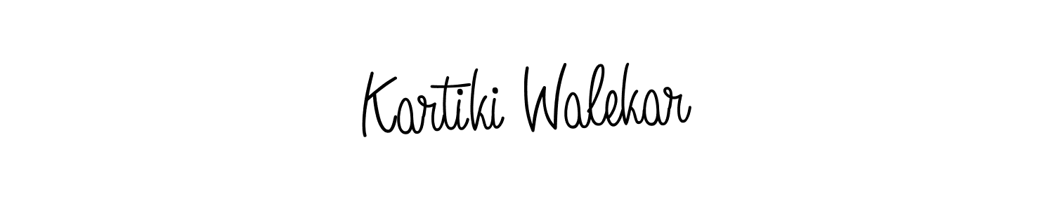 You should practise on your own different ways (Angelique-Rose-font-FFP) to write your name (Kartiki Walekar) in signature. don't let someone else do it for you. Kartiki Walekar signature style 5 images and pictures png