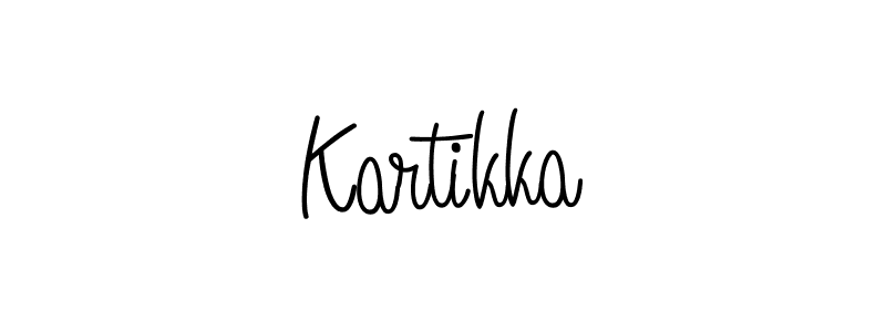 Kartikka stylish signature style. Best Handwritten Sign (Angelique-Rose-font-FFP) for my name. Handwritten Signature Collection Ideas for my name Kartikka. Kartikka signature style 5 images and pictures png