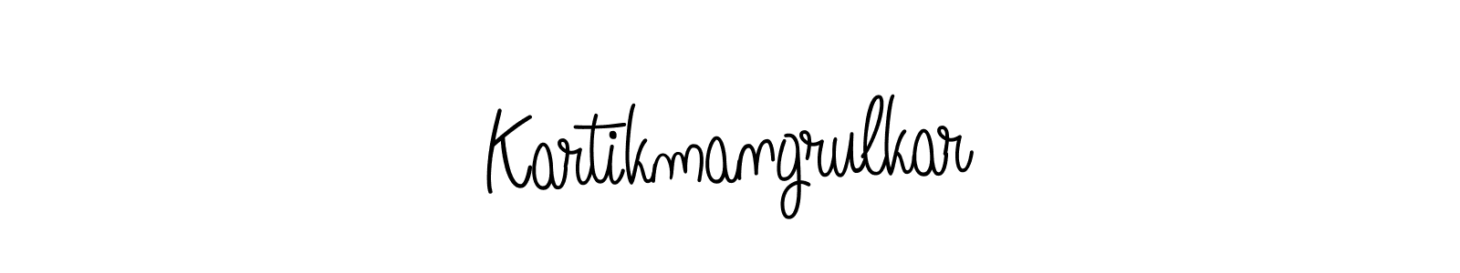 You can use this online signature creator to create a handwritten signature for the name Kartikmangrulkar. This is the best online autograph maker. Kartikmangrulkar signature style 5 images and pictures png