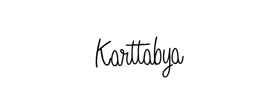 How to make Karttabya name signature. Use Angelique-Rose-font-FFP style for creating short signs online. This is the latest handwritten sign. Karttabya signature style 5 images and pictures png