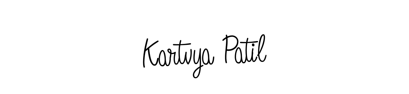 How to Draw Kartvya Patil signature style? Angelique-Rose-font-FFP is a latest design signature styles for name Kartvya Patil. Kartvya Patil signature style 5 images and pictures png
