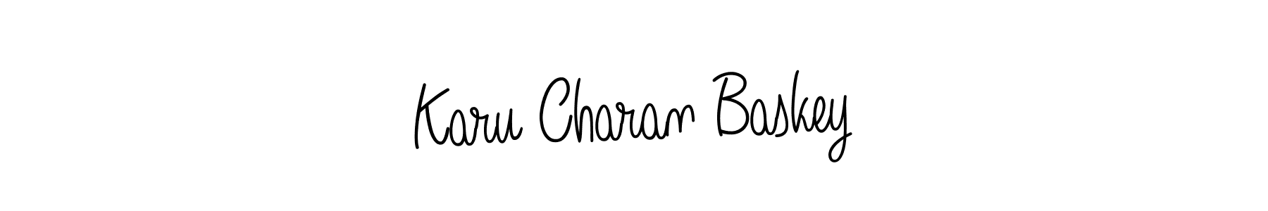 Similarly Angelique-Rose-font-FFP is the best handwritten signature design. Signature creator online .You can use it as an online autograph creator for name Karu Charan Baskey. Karu Charan Baskey signature style 5 images and pictures png