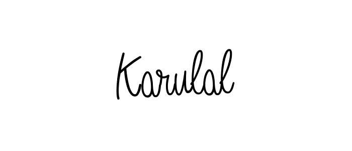 Create a beautiful signature design for name Karulal. With this signature (Angelique-Rose-font-FFP) fonts, you can make a handwritten signature for free. Karulal signature style 5 images and pictures png