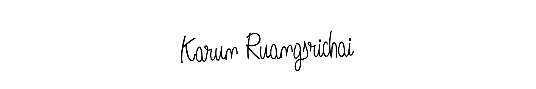 Also we have Karun Ruangsrichai name is the best signature style. Create professional handwritten signature collection using Angelique-Rose-font-FFP autograph style. Karun Ruangsrichai signature style 5 images and pictures png