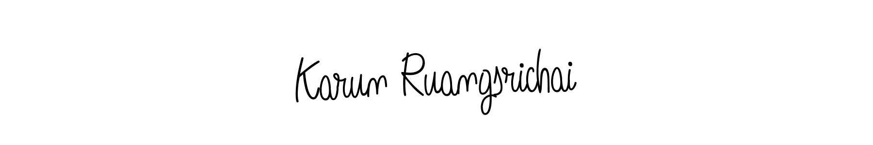 It looks lik you need a new signature style for name Karun Ruangsrichai. Design unique handwritten (Angelique-Rose-font-FFP) signature with our free signature maker in just a few clicks. Karun Ruangsrichai signature style 5 images and pictures png