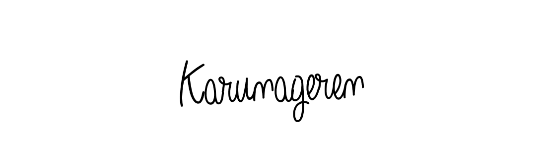 The best way (Angelique-Rose-font-FFP) to make a short signature is to pick only two or three words in your name. The name Karunageren include a total of six letters. For converting this name. Karunageren signature style 5 images and pictures png