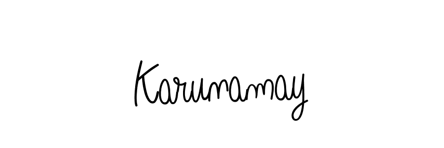 Also we have Karunamay name is the best signature style. Create professional handwritten signature collection using Angelique-Rose-font-FFP autograph style. Karunamay signature style 5 images and pictures png