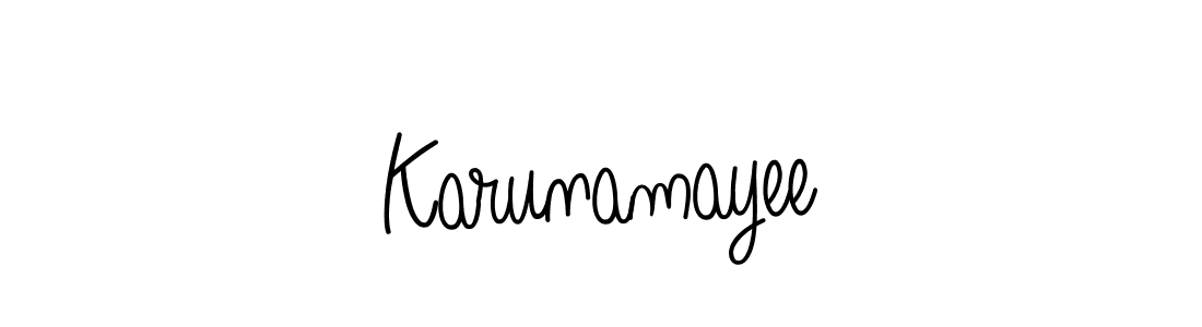 Also You can easily find your signature by using the search form. We will create Karunamayee name handwritten signature images for you free of cost using Angelique-Rose-font-FFP sign style. Karunamayee signature style 5 images and pictures png
