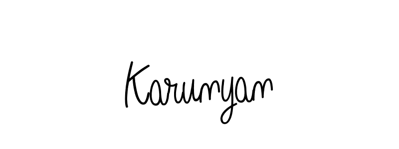 Best and Professional Signature Style for Karunyan. Angelique-Rose-font-FFP Best Signature Style Collection. Karunyan signature style 5 images and pictures png