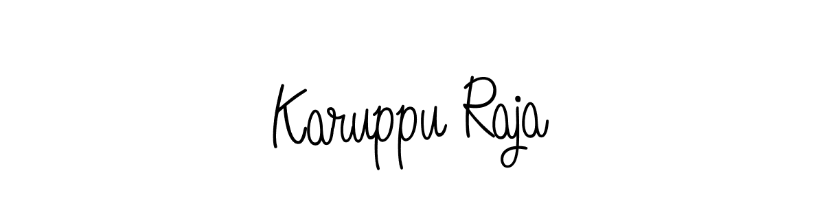 Angelique-Rose-font-FFP is a professional signature style that is perfect for those who want to add a touch of class to their signature. It is also a great choice for those who want to make their signature more unique. Get Karuppu Raja name to fancy signature for free. Karuppu Raja signature style 5 images and pictures png