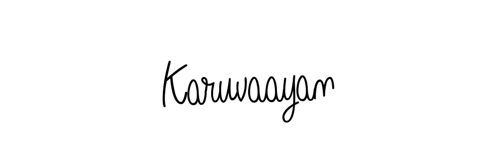 Make a beautiful signature design for name Karuvaayan. Use this online signature maker to create a handwritten signature for free. Karuvaayan signature style 5 images and pictures png