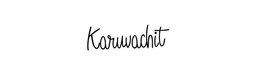 if you are searching for the best signature style for your name Karuvachit. so please give up your signature search. here we have designed multiple signature styles  using Angelique-Rose-font-FFP. Karuvachit signature style 5 images and pictures png