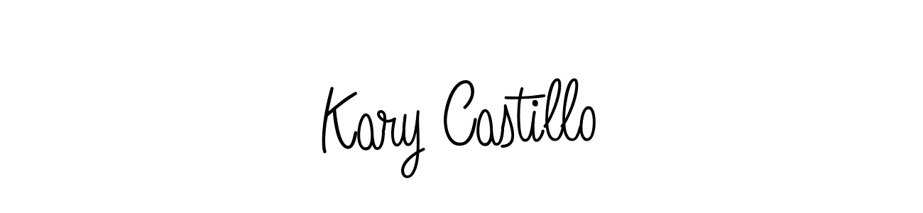 Make a beautiful signature design for name Kary Castillo. With this signature (Angelique-Rose-font-FFP) style, you can create a handwritten signature for free. Kary Castillo signature style 5 images and pictures png