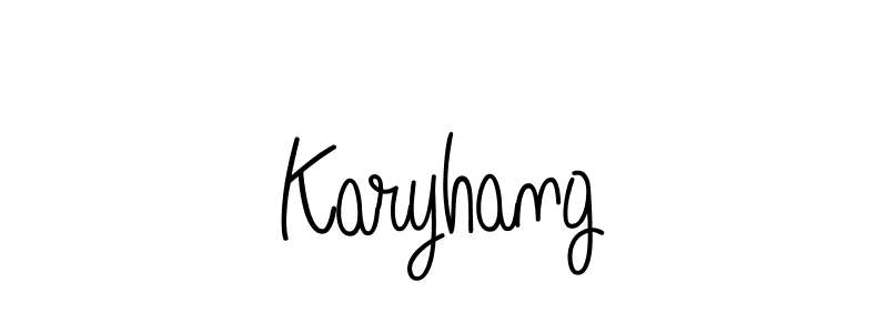 How to make Karyhang signature? Angelique-Rose-font-FFP is a professional autograph style. Create handwritten signature for Karyhang name. Karyhang signature style 5 images and pictures png