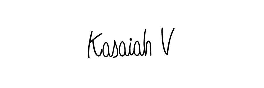 It looks lik you need a new signature style for name Kasaiah V. Design unique handwritten (Angelique-Rose-font-FFP) signature with our free signature maker in just a few clicks. Kasaiah V signature style 5 images and pictures png