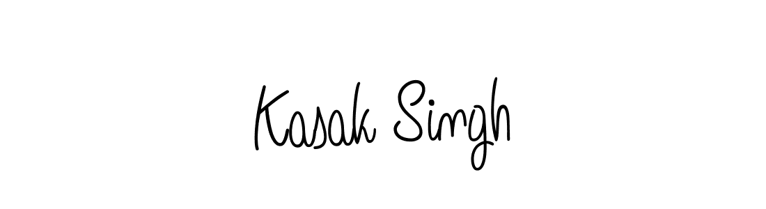 Create a beautiful signature design for name Kasak Singh. With this signature (Angelique-Rose-font-FFP) fonts, you can make a handwritten signature for free. Kasak Singh signature style 5 images and pictures png