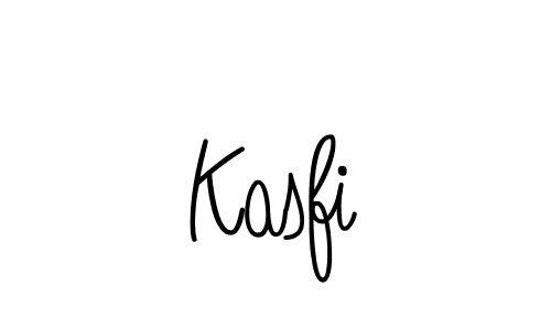 Design your own signature with our free online signature maker. With this signature software, you can create a handwritten (Angelique-Rose-font-FFP) signature for name Kasfi. Kasfi signature style 5 images and pictures png