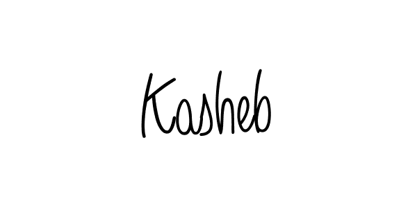 Use a signature maker to create a handwritten signature online. With this signature software, you can design (Angelique-Rose-font-FFP) your own signature for name Kasheb. Kasheb signature style 5 images and pictures png