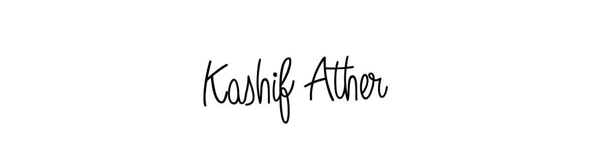 Check out images of Autograph of Kashif Ather name. Actor Kashif Ather Signature Style. Angelique-Rose-font-FFP is a professional sign style online. Kashif Ather signature style 5 images and pictures png