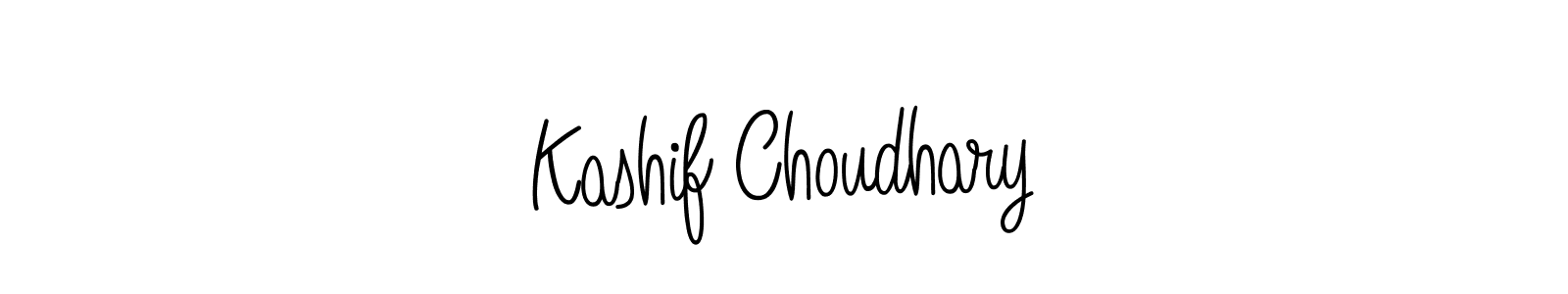 You should practise on your own different ways (Angelique-Rose-font-FFP) to write your name (Kashif Choudhary) in signature. don't let someone else do it for you. Kashif Choudhary signature style 5 images and pictures png