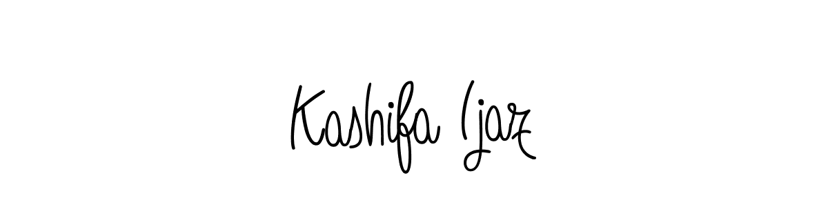Use a signature maker to create a handwritten signature online. With this signature software, you can design (Angelique-Rose-font-FFP) your own signature for name Kashifa Ijaz. Kashifa Ijaz signature style 5 images and pictures png