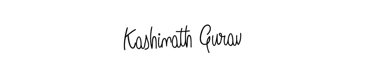 You should practise on your own different ways (Angelique-Rose-font-FFP) to write your name (Kashinath Gurav) in signature. don't let someone else do it for you. Kashinath Gurav signature style 5 images and pictures png