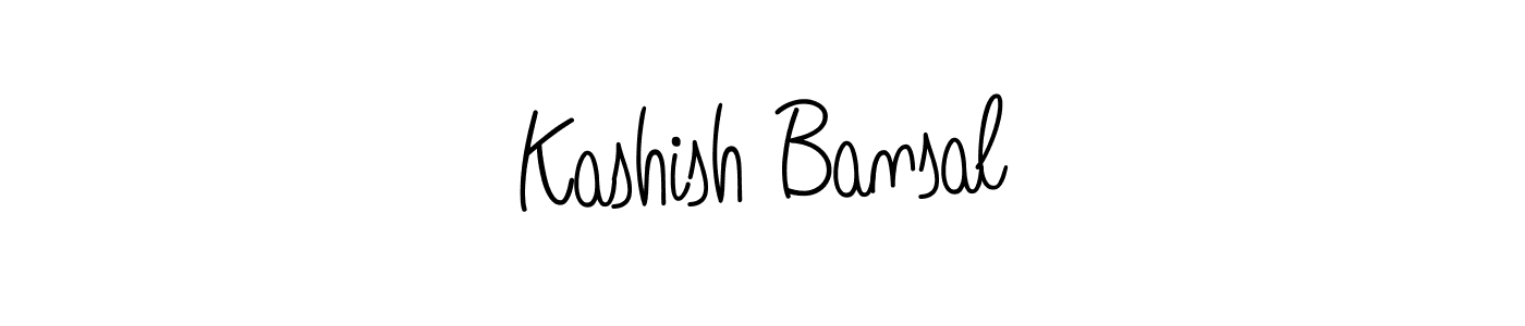 Design your own signature with our free online signature maker. With this signature software, you can create a handwritten (Angelique-Rose-font-FFP) signature for name Kashish Bansal. Kashish Bansal signature style 5 images and pictures png