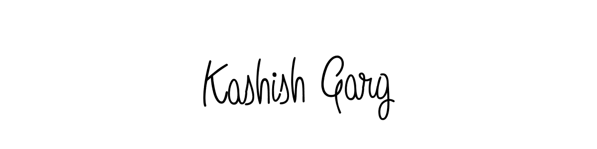 Design your own signature with our free online signature maker. With this signature software, you can create a handwritten (Angelique-Rose-font-FFP) signature for name Kashish Garg. Kashish Garg signature style 5 images and pictures png