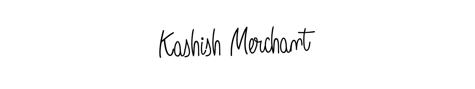 Design your own signature with our free online signature maker. With this signature software, you can create a handwritten (Angelique-Rose-font-FFP) signature for name Kashish Merchant. Kashish Merchant signature style 5 images and pictures png