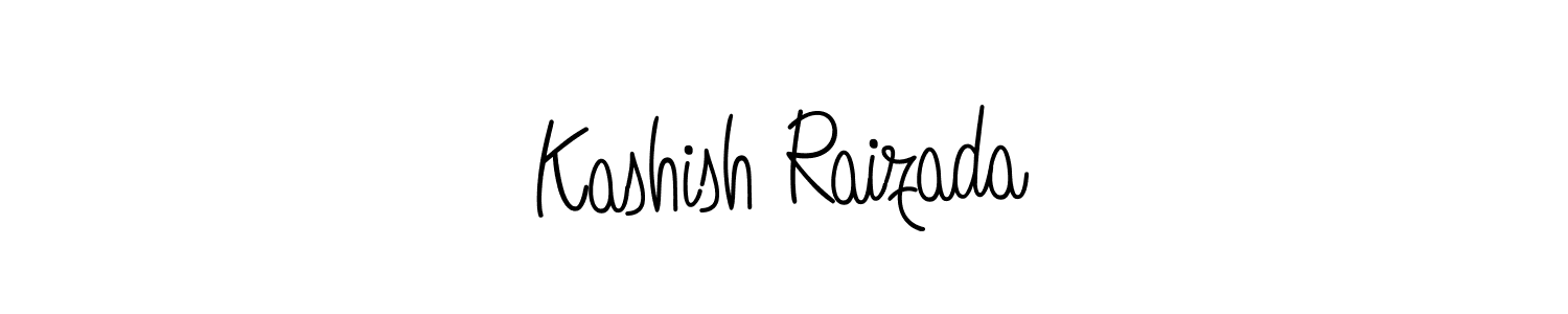 Design your own signature with our free online signature maker. With this signature software, you can create a handwritten (Angelique-Rose-font-FFP) signature for name Kashish Raizada. Kashish Raizada signature style 5 images and pictures png