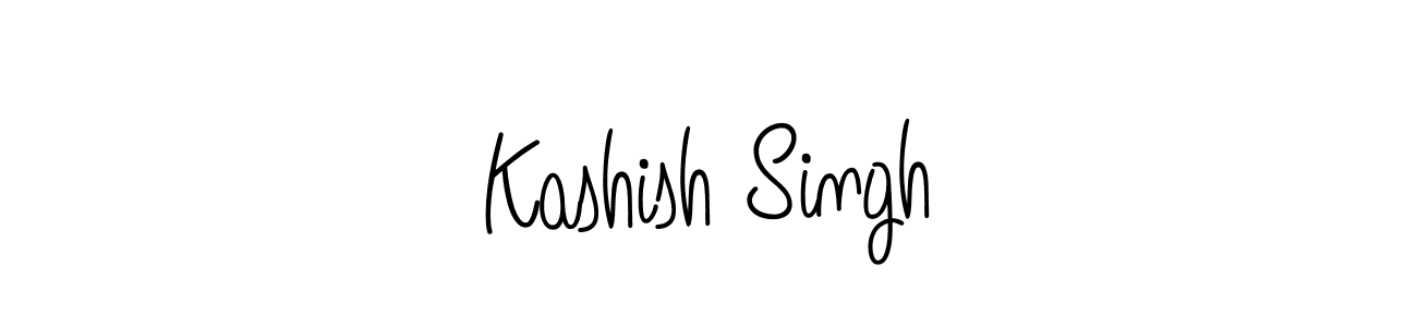 Design your own signature with our free online signature maker. With this signature software, you can create a handwritten (Angelique-Rose-font-FFP) signature for name Kashish Singh. Kashish Singh signature style 5 images and pictures png